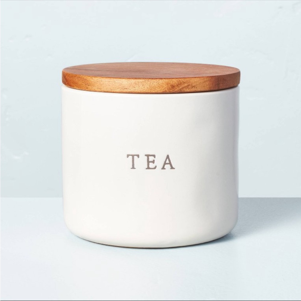 Hearth and hand tea bag canister